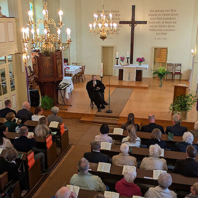 Verabschiedungsgottesdienst von Pfarrer Selchow in der Drebkauer Kirche, Mai 2025