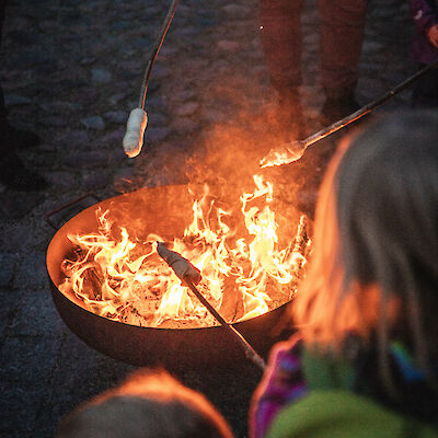 Knüppelkuchen nach dem Gottesdienst, Reformationstag 2021 Knüppelkuchen nach dem Gottesdienst, Reformationstag 2021