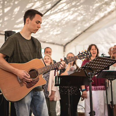 Band und Gospelchor, Pfingsten 2019 Band und Gospelchor, Pfingsten 2019