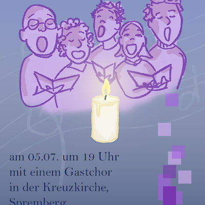 Chor-Andacht mit einem Gastchor aus Berlin, Juli 2025