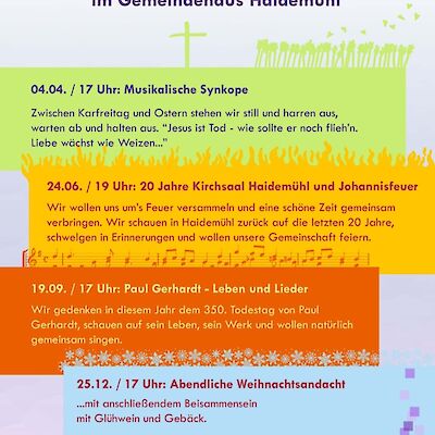 Konzerte zum Jahreskreis 2026