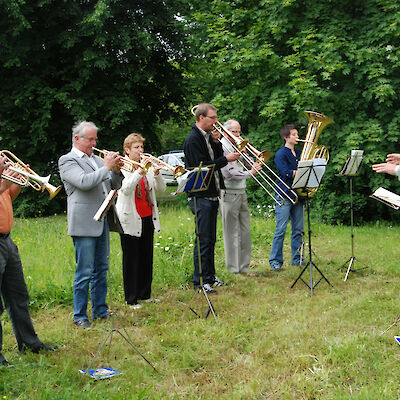 Der Posaunenchor zur Konfirmation, Mai 2011