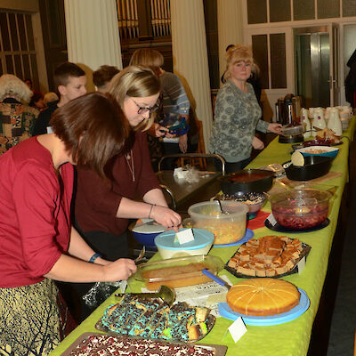 Buffet mit Speisen aus Simbabwe 2020