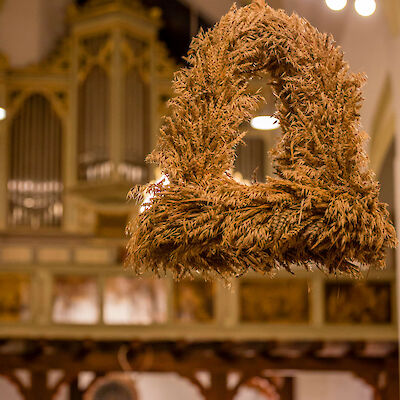 Erntekrone in der Kreuzkirche, Oktober 2020