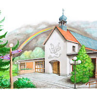 Michaelkirche gezeichnet von Norbert Anspach Michaelkirche gezeichnet von Norbert Anspach