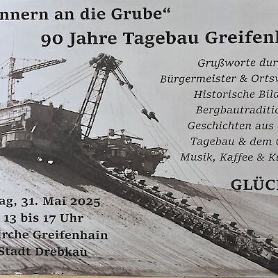Festveranstaltung 90 Jahre Tagebau Greifenhain in der Kirche 2025