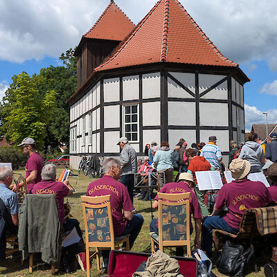 Himmelfahrt an der Liesker Kirche, Mai 2025
